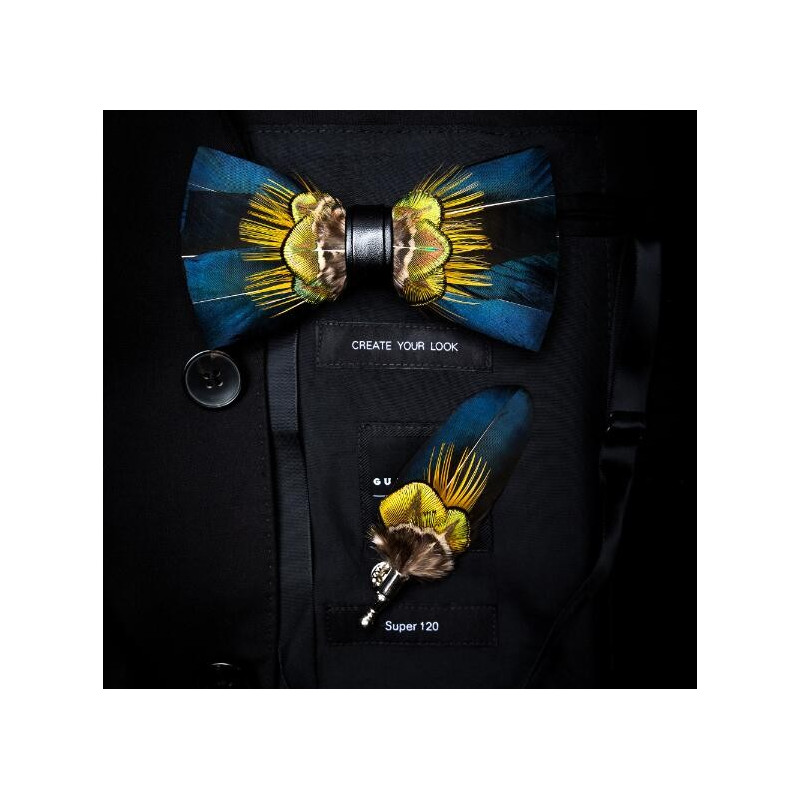 Duck feather bow tie III