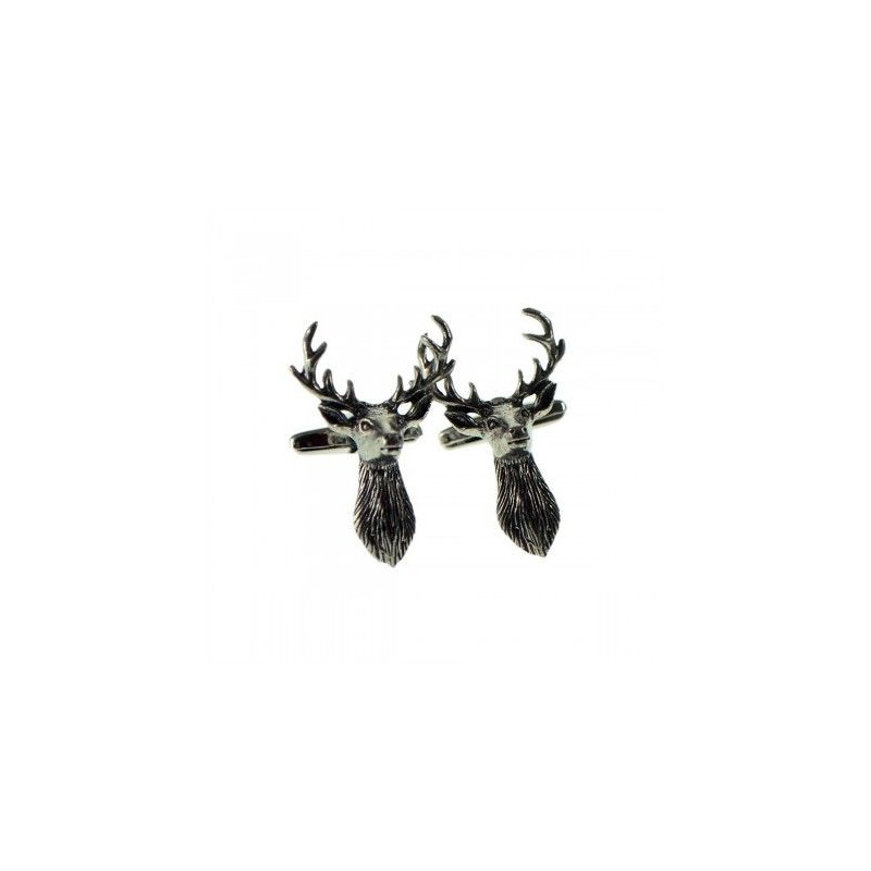 Boutons de manchette Cerf (de face)