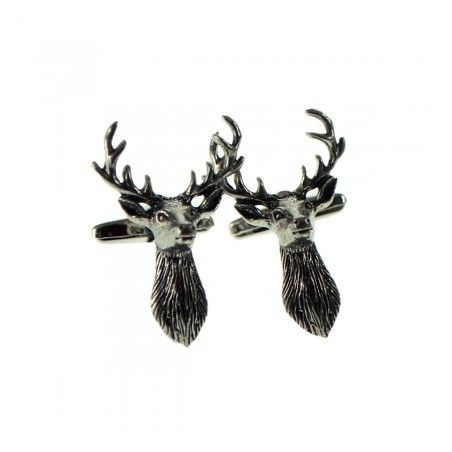 Stag Head Cufflinks (Front)