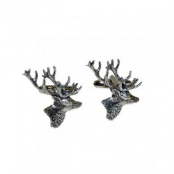 Stag Head Cufflinks (Profile)