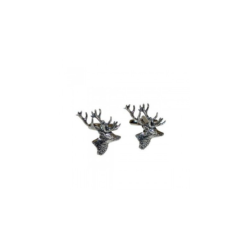 Stag Head Cufflinks (Profile)