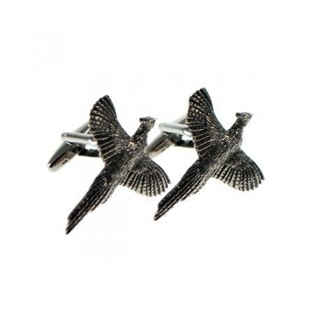 Pheasant in Flight Cufflinks