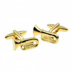 Tuba Cufflinks (Gold)