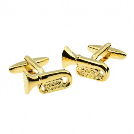 Tuba Cufflinks (Gold)