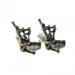 Bagpipes Cufflinks (Silver)