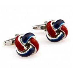 Red & Blue Knot Cufflinks