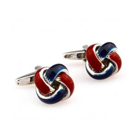 Red & Blue Knot Cufflinks
