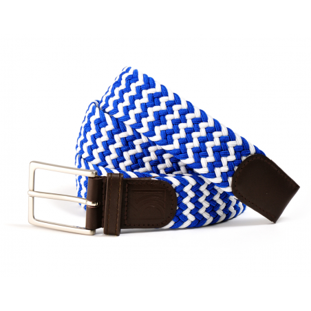 Blue Kamikaze braided belt