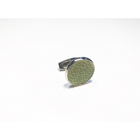Stingray (Galuchat) Cufflinks — Green