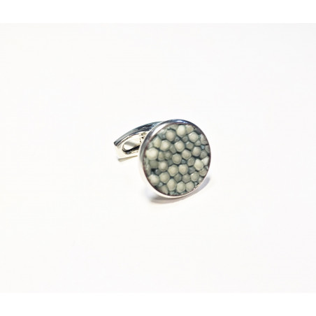 Blue Shagreen Cufflinks (Galuchat)