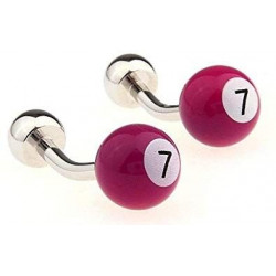 Pink Billiard Ball Cufflinks