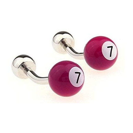 Pink Billiard Ball Cufflinks
