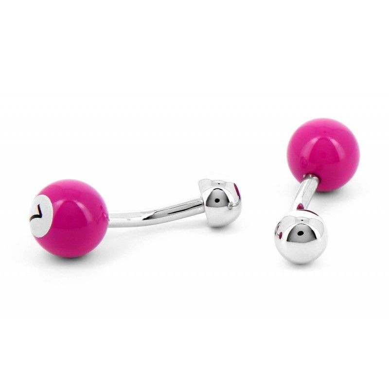 Boutons de manchette Billard Rose