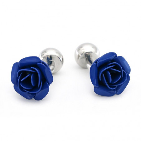 Blue Rose Cufflinks