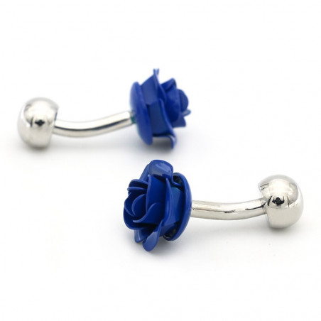 Blue Rose Cufflinks