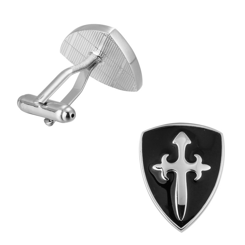 Boutons de manchette Bouclier templier