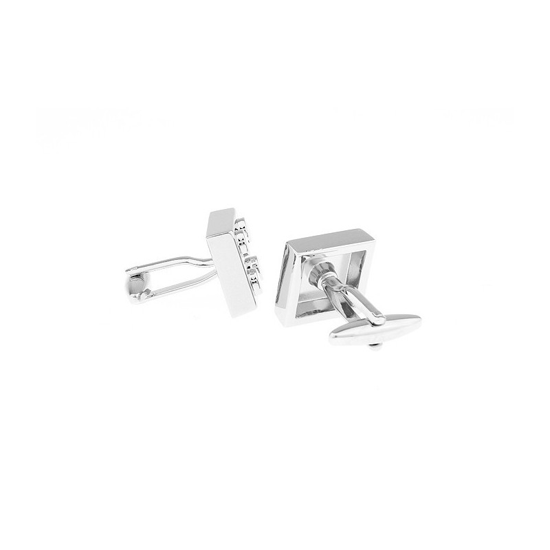 Silver Lego Brick Cufflinks
