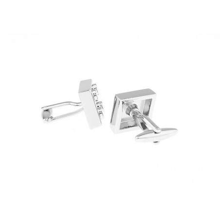 Silver Lego Brick Cufflinks
