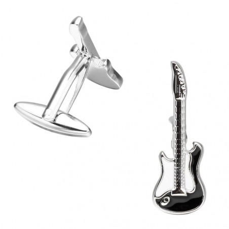 Black Electric Guitar Cufflinks