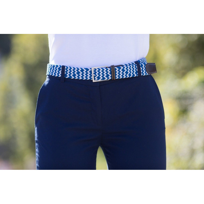 Blue Kamikaze braided belt