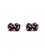 Braided Knot Cufflinks: Plain, Two-Tone, Ball or Square