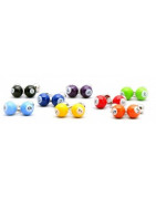 Cufflinks by Colour: Silver, Gold, Black, Blue and Red