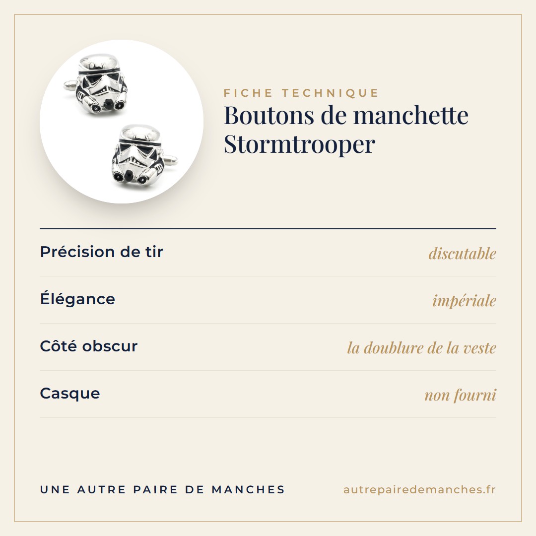 Boutons de manchette Stormtrooper